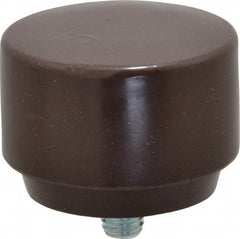 NUPLA - 2" Face Diam, Grade Soft, Brown Soft Face Hammer Tip - Plastic - Exact Industrial Supply