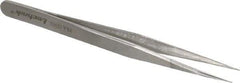 Aven - 4-3/4" OAL 3-SA Precision Tweezers - Straight, Subminiature Assembly - Exact Industrial Supply
