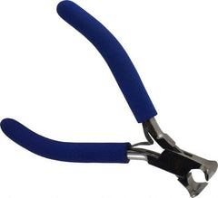 Aven - 4-1/2" OAL, 20 AWG Capacity, Box Joint Cutter - 25/64" Jaw Length x 29/64" Jaw Width, End Cut Head, ESD Cushion Handle - Exact Industrial Supply