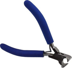 Aven - 4-1/2" OAL, 20 AWG Capacity, Box Joint Cutter - 23/32" Jaw Length x 29/64" Jaw Width, 8° Oblique Head, ESD Cushion Handle - Exact Industrial Supply