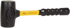 NUPLA - 3 Lb Head 2-3/8" Face Nonmarring Hammer - 12" OAL, Fiberglass Handle - Exact Industrial Supply