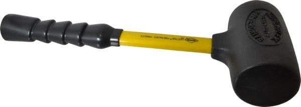 NUPLA - 4 Lb Head 2-3/4" Face Nonmarring Hammer - 13" OAL, Fiberglass Handle - Exact Industrial Supply