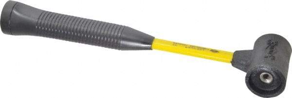 NUPLA - 1 Lb Head 1-1/2" Face Composite Nonmarring Hammer without Faces - Fiberglass Handle - Exact Industrial Supply