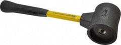 NUPLA - 3-1/4 Lb Head 3" Face Composite Nonmarring Hammer without Faces - Fiberglass Handle - Exact Industrial Supply