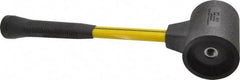 NUPLA - 6-1/2 Lb Head 3" Face Composite Nonmarring Hammer without Faces - Fiberglass Handle - Exact Industrial Supply