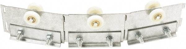 Steiner - 1' Long Galvanized Steel Dock Strip Door Strip Door Trolley - Use with Track & Roller Track - Exact Industrial Supply