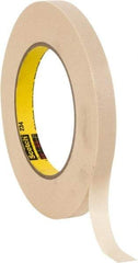 3M - 1/2" Wide x 60 Yd Long Tan Paper Masking Tape - Series 234, 5.9 mil Thick, 27 In/Lb Tensile Strength - Exact Industrial Supply