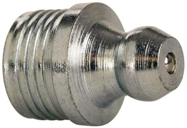 Value Collection - Straight Head Angle, 3/8 Thread Steel Drive-In Grease Fitting - Exact Industrial Supply