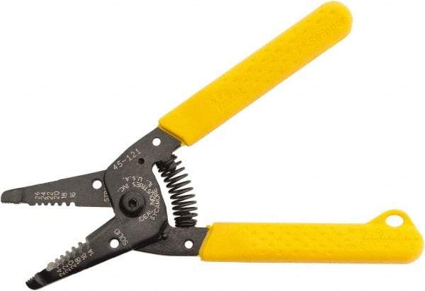 Ideal - 26 to 16 AWG Capacity Wire Stripper - 6" OAL, Plastic Cushion Handle - Exact Industrial Supply