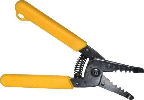 Ideal - 16 to 8 AWG Wire Stripper - 6 Inch Overall Length, 16 AWG Min, Plastic Cushion Handle - Exact Industrial Supply