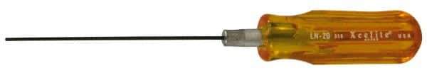 Xcelite - 0.05" Standard Hex Driver - 4" Bade Length, Standard Handle, 6-5/8" OAL - Exact Industrial Supply