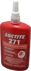 Loctite - 250 mL Bottle, Red, High Strength Liquid Threadlocker - Series 271, 24 hr Full Cure Time, Hand Tool, Heat Removal - Exact Industrial Supply