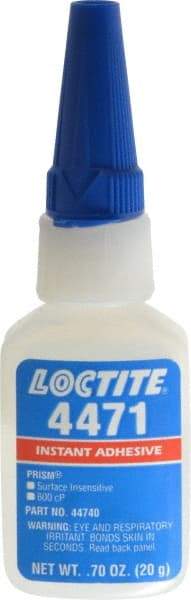 Loctite - 0.70 oz Bottle Clear Instant Adhesive - Series 4471 - Exact Industrial Supply