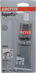 Loctite - 80 mL Tube White RTV Silicone Joint Sealant - 30 min Tack Free Dry Time, 24 hr Full Cure Time, Series 135 - Exact Industrial Supply
