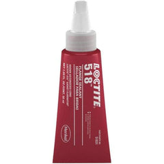 Loctite - 50 mL Tube Red Dimethacrylate Ester Joint Sealant - -65 to 300°F Operating Temp, 4 to 24 hr Full Cure Time, Series 518 - Exact Industrial Supply