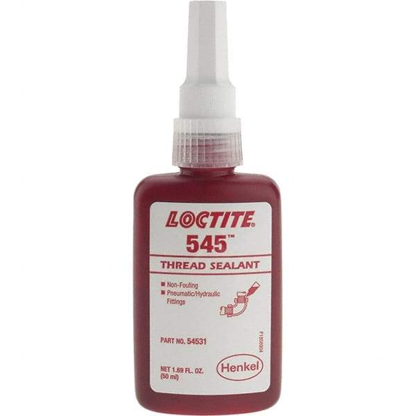 Loctite - 50 mL Bottle, Purple, Liquid Threadlocker - Series 545, 24 hr Full Cure Time, Hand Tool Removal - Exact Industrial Supply