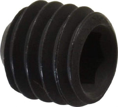 Value Collection - #10-32 UNF, 3/16" OAL, Cup Point Set Screw - Grade 8 Steel, 3/32" Key - Exact Industrial Supply