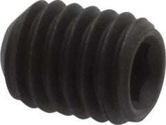 Value Collection - #10-32 UNF, 1/4" OAL, Cup Point Set Screw - Grade 8 Steel, 3/32" Key - Exact Industrial Supply