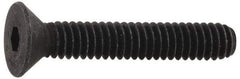 Value Collection - #10-32 UNF Hex Socket Drive, Flat Screw - Alloy Steel, Black Oxide Finish, 3/8" OAL - Exact Industrial Supply