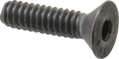 Value Collection - #10-24 UNC Hex Socket Drive, Flat Screw - Alloy Steel, Black Oxide Finish, 3/4" OAL - Exact Industrial Supply