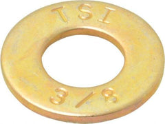 Value Collection - 3/8" Screw, Grade 8 Alloy Steel SAE Flat Washer - 13/32" ID x 13/16" OD, 1/16" Thick - Exact Industrial Supply
