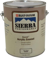 Rust-Oleum - 1 Gal Black Gloss Finish Acrylic Enamel Paint - Interior/Exterior, <0 gL VOC Compliance - Exact Industrial Supply