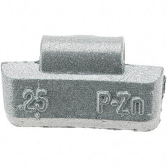 Perfect Equipment - 0.25 oz P Wheel Weight - Zinc, For Use with Automotive & Light Trucks - Exact Industrial Supply