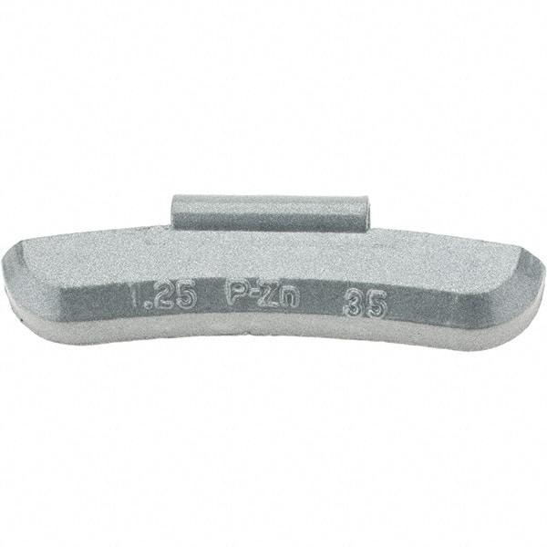 Perfect Equipment - 1.25 oz P Wheel Weight - Zinc, For Use with Automotive & Light Trucks - Exact Industrial Supply