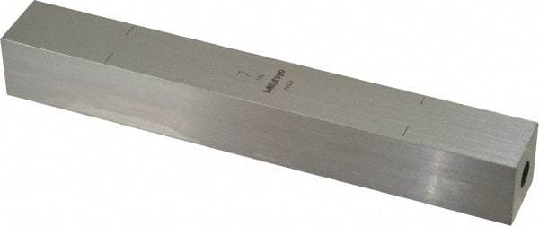 Mitutoyo - 7" Square Steel Gage Block - Accuracy Grade 0, Includes Certificate of Inspection - Exact Industrial Supply