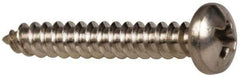 Value Collection - #4 Pan Head Phillips Sheet Metal Screw - Stainless Steel, 3/4" Length Under Head, Grade 316 - Exact Industrial Supply