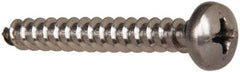 Value Collection - #10 Pan Head Phillips Sheet Metal Screw - Stainless Steel, 1-1/2" Length Under Head, Grade 316 - Exact Industrial Supply