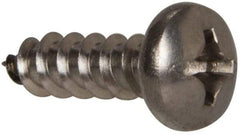 Value Collection - #12 Pan Head Phillips Sheet Metal Screw - Stainless Steel, 3/4" Length Under Head, Grade 316 - Exact Industrial Supply