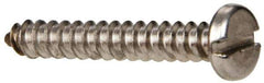 Value Collection - #4 Pan Head Slotted Sheet Metal Screw - Stainless Steel, 3/4" Length Under Head, Grade 316 - Exact Industrial Supply