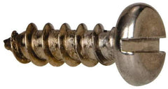 Value Collection - #10 Pan Head Slotted Sheet Metal Screw - Stainless Steel, 5/8" Length Under Head, Grade 316 - Exact Industrial Supply