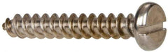 Value Collection - #10 Pan Head Slotted Sheet Metal Screw - Stainless Steel, 1-1/4" Length Under Head, Grade 316 - Exact Industrial Supply