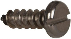 Value Collection - #12 Pan Head Slotted Sheet Metal Screw - Stainless Steel, 3/4" Length Under Head, Grade 316 - Exact Industrial Supply