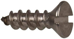 Value Collection - #10 Flat Head Slotted Sheet Metal Screw - Stainless Steel, 5/8" OAL, Grade 316 - Exact Industrial Supply