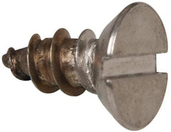Value Collection - #12 Flat Head Slotted Sheet Metal Screw - Stainless Steel, 1/2" OAL, Grade 316 - Exact Industrial Supply