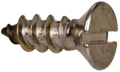 Value Collection - #14 Flat Head Slotted Sheet Metal Screw - Stainless Steel, 3/4" OAL, Grade 316 - Exact Industrial Supply