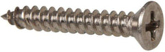 Value Collection - #4 Flat Head Phillips Sheet Metal Screw - Stainless Steel, 3/4" OAL, Grade 316 - Exact Industrial Supply