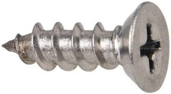 Value Collection - #10 Flat Head Phillips Sheet Metal Screw - Stainless Steel, 5/8" OAL, Grade 316 - Exact Industrial Supply