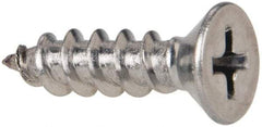 Value Collection - #10 Flat Head Phillips Sheet Metal Screw - Stainless Steel, 3/4" OAL, Grade 316 - Exact Industrial Supply