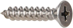 Value Collection - #10 Flat Head Phillips Sheet Metal Screw - Stainless Steel, 1" OAL, Grade 316 - Exact Industrial Supply