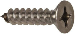 Value Collection - #12 Flat Head Phillips Sheet Metal Screw - Stainless Steel, 1" OAL, Grade 316 - Exact Industrial Supply