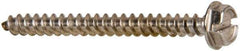 Value Collection - #10 Hex Washer Head Slotted Sheet Metal Screw - Stainless Steel, 2" Length Under Head, Grade 316 - Exact Industrial Supply