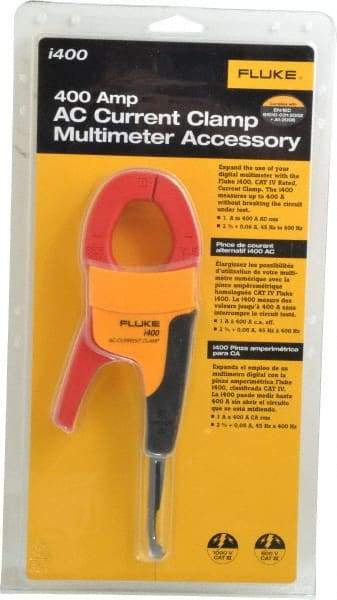 Fluke - Black/Red/Yellow Electrical Test Equipment Clamp - Use with 1577 Insulation Multimeters, Fluke 1587 - Exact Industrial Supply