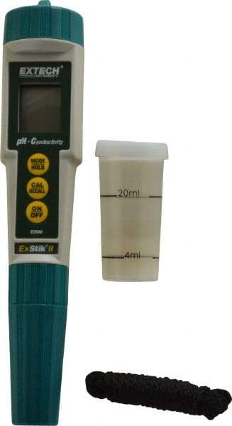 Extech - 0 to 14 pH, pH/Conductivity Meter - Conductivity Probe, Accurate up to 2% - Exact Industrial Supply