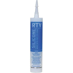 White Lightning - 10 oz Tube Clear RTV Silicone Sealant - 5 to 7 Days Full Cure Time - Exact Industrial Supply