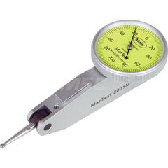 Mahr - Dial Test Indicators; Maximum Measurement (Decimal Inch): 0.0040 ; Maximum Measurement (mm): 0.10 ; Dial Graduation (Decimal Inch): 7.870000 ; Dial Graduation (mm): 0.0020 ; Dial Reading: 100-0-100 ; Dial Diameter (Inch): 1.1 - Exact Industrial Supply