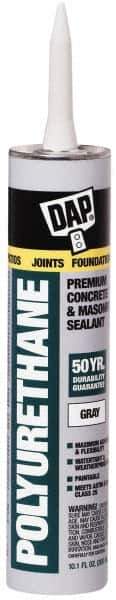 DAP - 10.1 oz Cartridge Gray Polyurethane Joint Sealant - -40 to 185°F Operating Temp, 10 min Tack Free Dry Time - Exact Industrial Supply